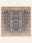 Midnight Caravan washable rug, square shape, top view