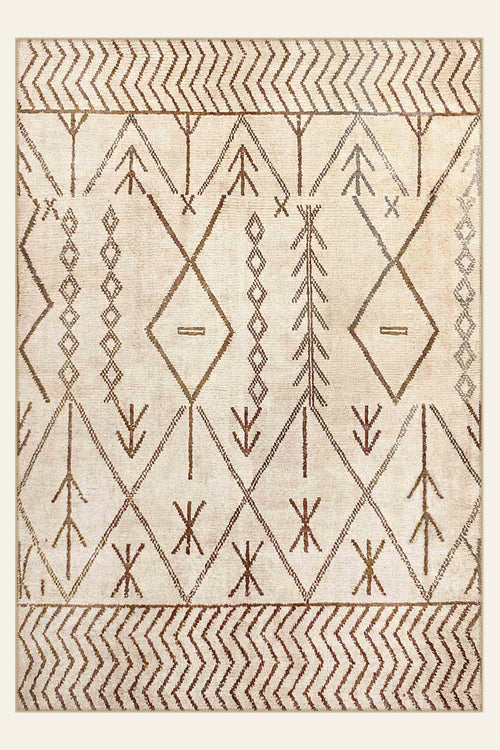 Atlas Whisper washable rug, rectangle shape, top view