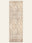 Atlas Whisper washable rug, runner shape, top view