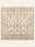 Atlas Whisper washable rug, square shape, top view