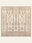 Atlas Whisper washable rug, square shape, top view