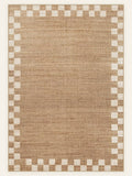 Sahara Check washable rug, rectangle shape, top view