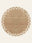 Sahara Check washable rug, round shape, top view