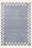 Tapis lavable Harbor Check, forme rectangulaire, vu de dessus