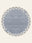 Harbor Check washable rug, round shape, top view