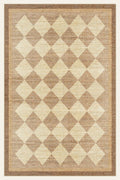 Alfombra lavable Harlequin Sand, forma rectangular, vista superior