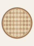 Harlequin Sand washable rug, round shape, top view