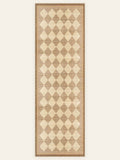 Harlequin Sand washable rug, runner shape, top view