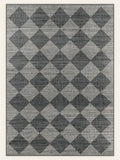 Harlequin Slate washable rug, rectangle shape, top view