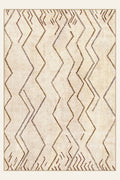 Zigzag Nomad washable rug, rectangle shape, top view