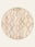 Zigzag Nomad washable rug, round shape, top view