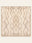 Zigzag Nomad washable rug, square shape, top view