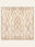 Zigzag Nomad washable rug, square shape, top view