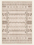 Suzani Bloom washable rug, rectangle shape, top view