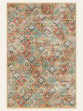 Mosaic Garden washable rug, rectangle shape, top view