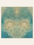 Lagoon Mist washable rug, square shape, top view