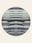 Storm Horizon washable rug, round shape, top view