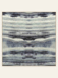 Storm Horizon washable rug, square shape, top view