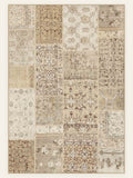 Patchwork Fade washable rug, rectangle shape, top view