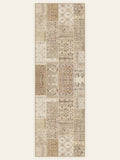 Alfombra de pasillo lavable Patchwork Fade, vista superior
