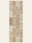 Patchwork Fade washable rug, runner shape, top view