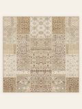 Tapis lavable Patchwork Fade, forme carrée, vu de dessus