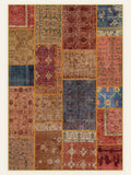 Patchwork Bazaar washable rug, rectangle shape, top view