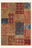 Tapis lavable Patchwork Bazaar, forme rectangulaire, vu de dessus