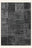 Patchwork Noir washable rug, rectangle shape, top view