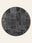 Patchwork Noir washable rug, round shape, top view