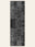 Patchwork Noir washable rug, runner shape, top view