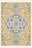 Tapis lavable Golden Medallion, forme rectangulaire, vu de dessus