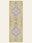 Golden Medallion washable rug, runner shape, top view