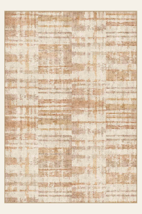 Sandstone Weave washable rug, rectangle shape, top view