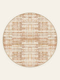 Sandstone Weave washable rug, round shape, top view