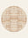Sandstone Weave washable rug, round shape, top view