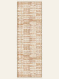 Sandstone Weave washable rug, runner shape, top view