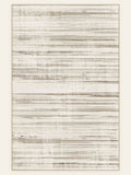 Linen Lines washable rug, rectangle shape, top view
