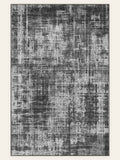 Graphite Wash washable rug, rectangle shape, top view