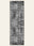 Graphite Wash washable rug, runner shape, top view