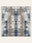 Indigo Storm washable rug, square shape, top view