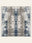 Indigo Storm washable rug, square shape, top view