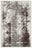 Umber Storm washable rug, rectangle shape, top view