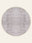 Lilac Weave washable rug, round shape, top view
