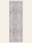Lilac Weave washable rug, runner shape, top view