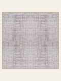 Tapis lavable Lilac Weave, forme carrée, vu de dessus
