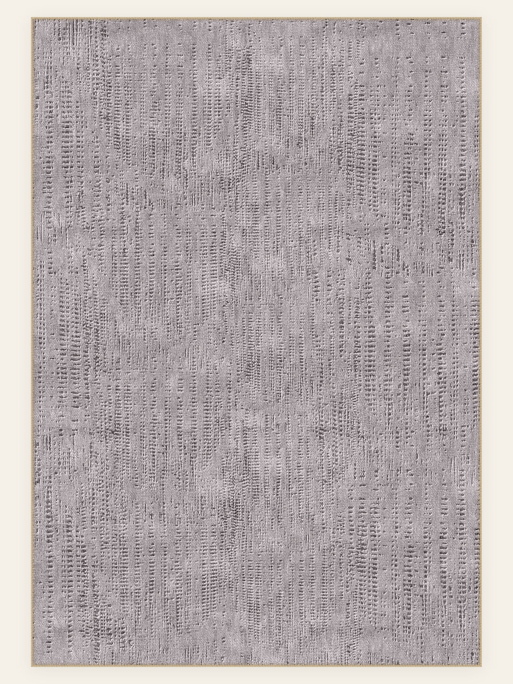 Mauve Mist washable rug, rectangle shape, top view