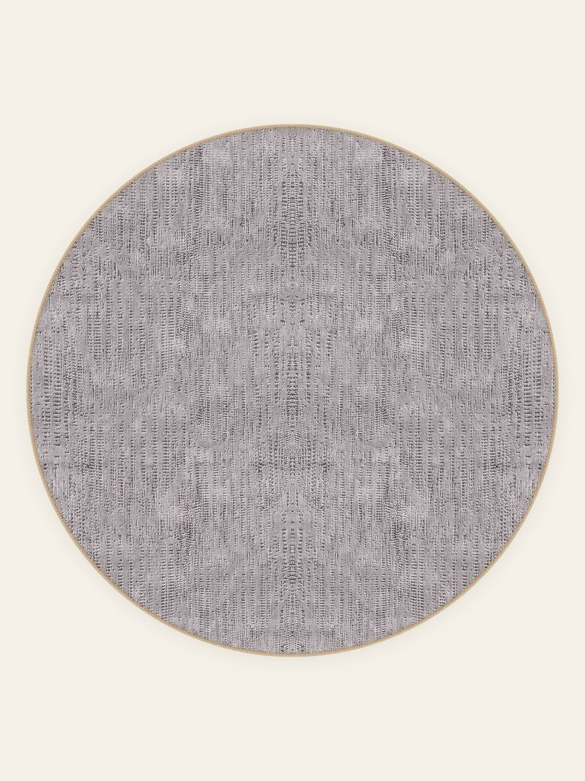 Mauve Mist washable rug, round shape, top view