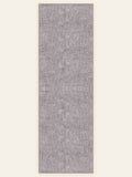 Mauve Mist washable rug, runner shape, top view