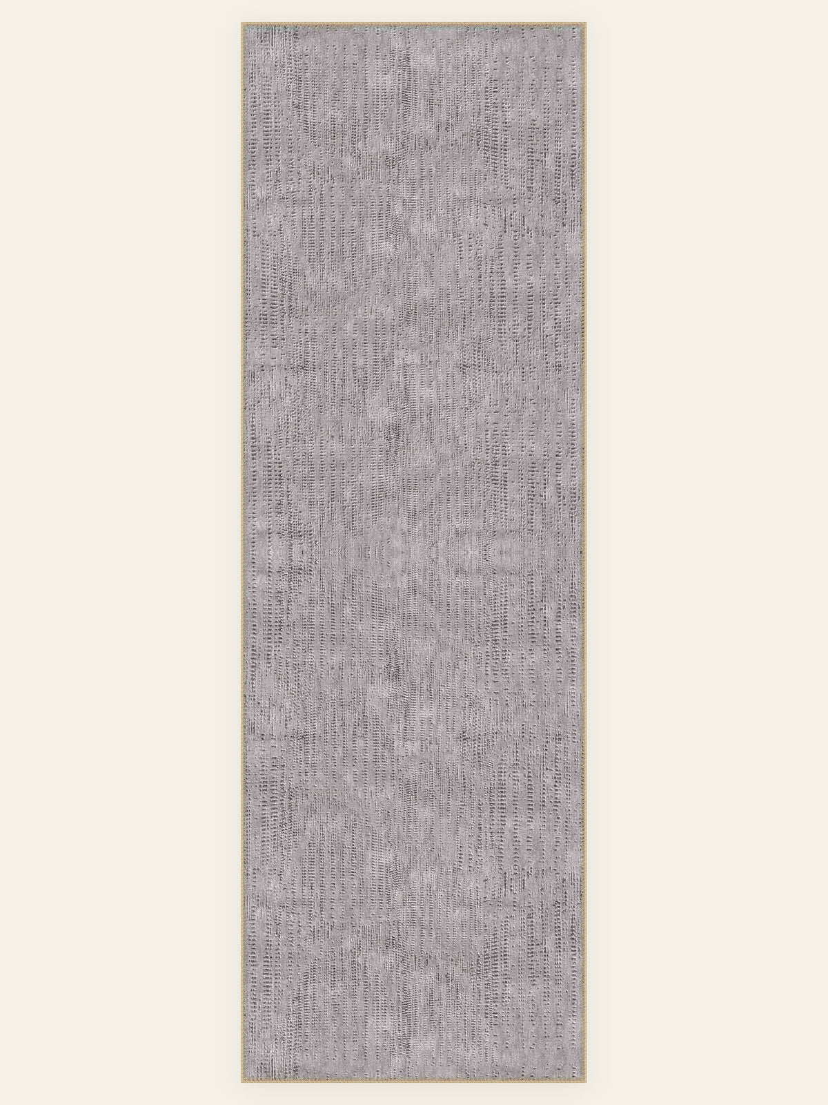 Mauve Mist washable rug, runner shape, top view